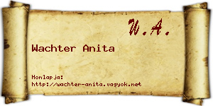 Wachter Anita névjegykártya